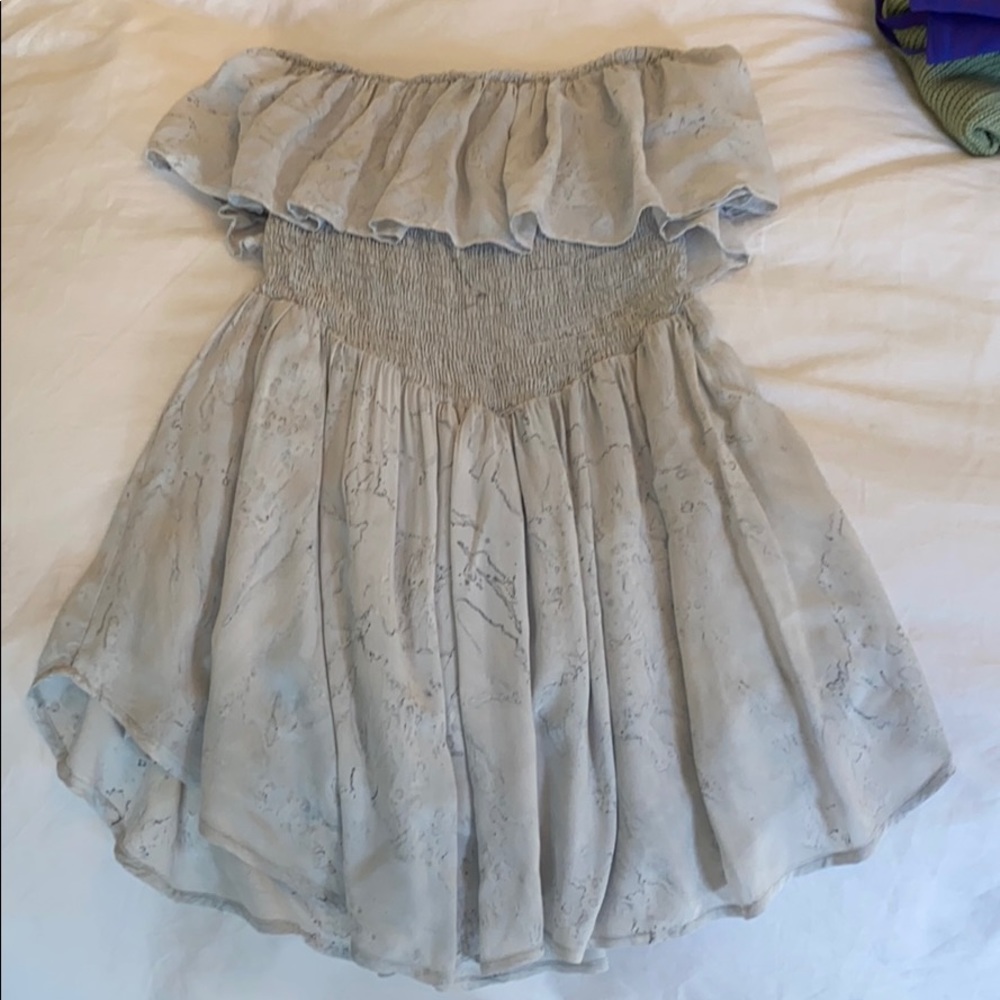 Planet Blue Strapless Romper